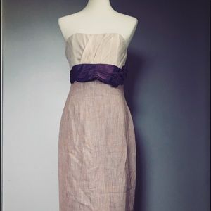 Tracy Reese New York Purple Linen Sheath Dress